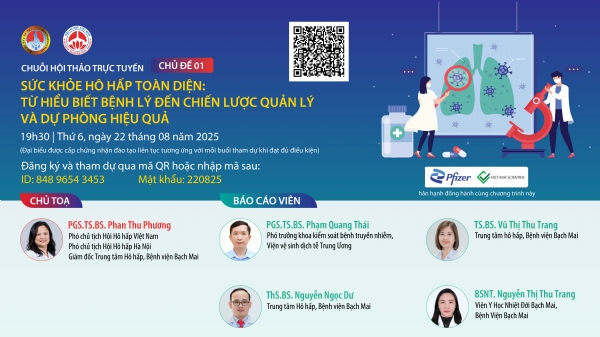 2025 - SỨC KHỎE HÔ HẤP TOÀN DIỆN: TỪ HIỂU BIẾT BỆNH LÝ ĐẾN CHIẾN LƯỢC QUẢN LÝ VÀ DỰ PHÒNG HIỆU QUẢ