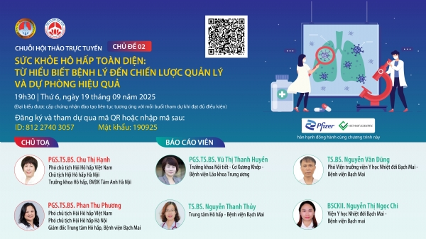 2025 - Buổi số 02 - SỨC KHỎE HÔ HẤP TOÀN DIỆN: TỪ HIỂU BIẾT BỆNH LÝ ĐẾN CHIẾN LƯỢC QUẢN LÝ VÀ DỰ PHÒNG HIỆU QUẢ